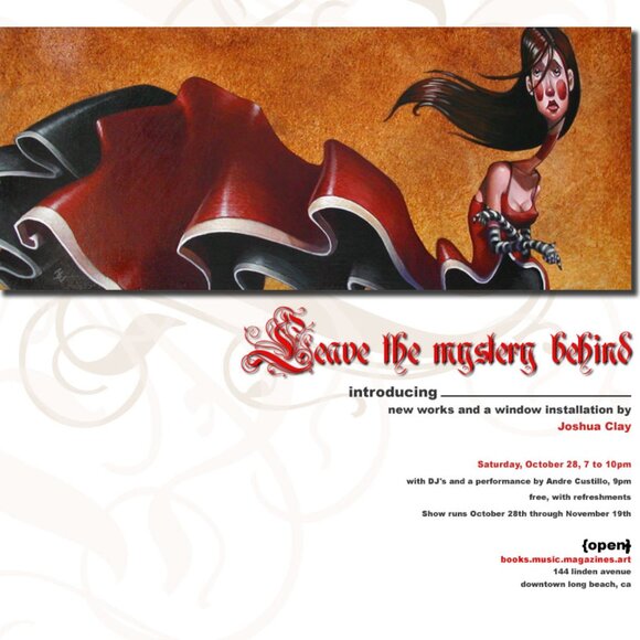 JOSHUA CLAY "The Secrets We Keep", Acrylic on wood original painting 10" x 15" - Picture 10 of 13